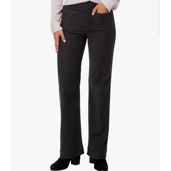 Faherty Stretch Terry Wide Leg Pants Color: Washed Black (New)